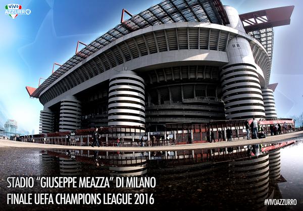 La Final de la Champions League 2016 será en el Estadio Giuseppe Meazza de Milán