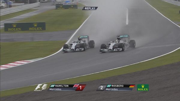 Lewis Hamilton supera a su compañero de escudería, Nico Rosberg