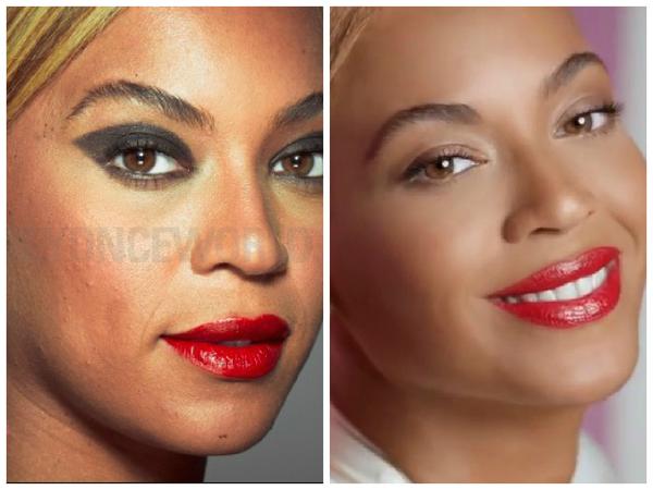 Beyoncé antes y después del PhotoShop