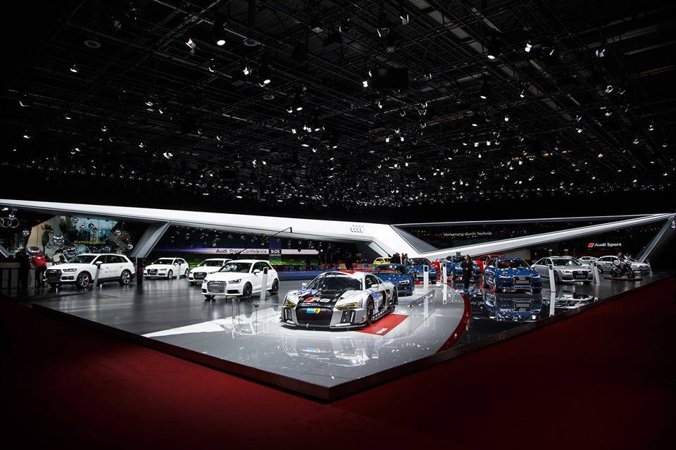 El stand de Audi en el Gran Salón del Automóvil de Ginebra