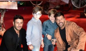 Ricky Martin se mostró junto a sus hijos