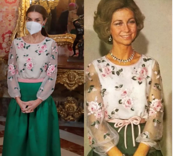 Vestido reto - Reina Letizia