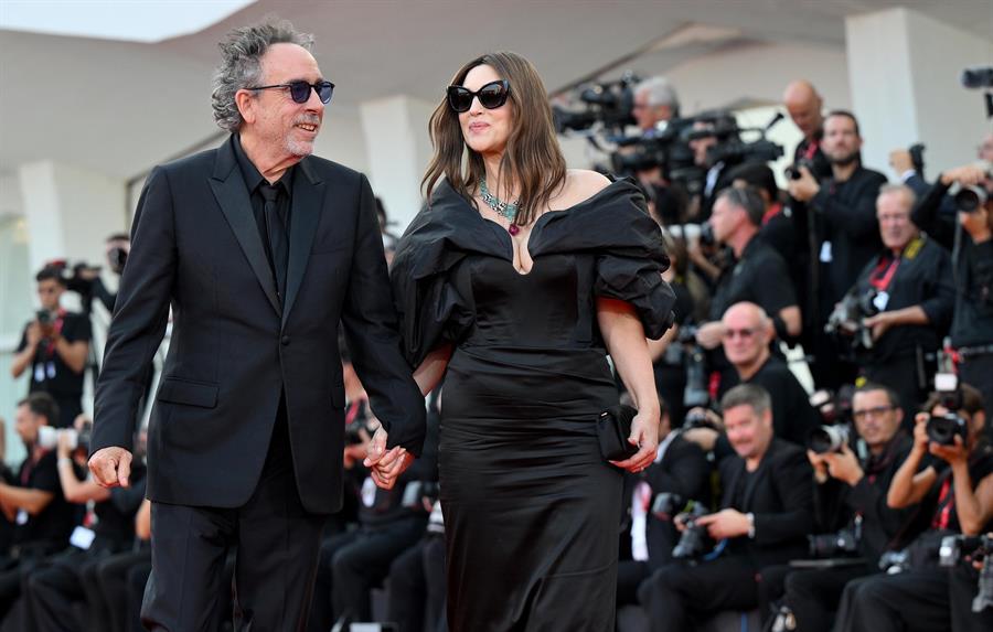 Tim Burton y Monica Bellucci
