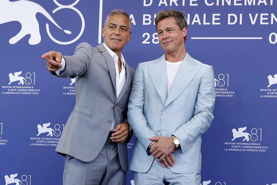 Brad Pitt y George Clooney