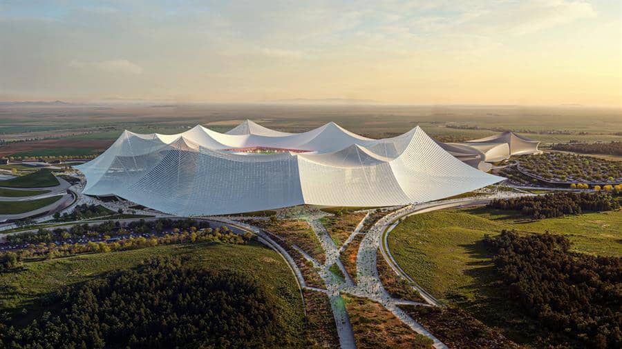 Gran Estadio de Marruecos será una tienda gigante conectada a la naturaleza