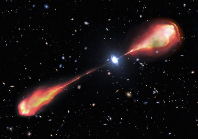El Sumario - Hallan chorro de materia más grande que la Vía Láctea Universo