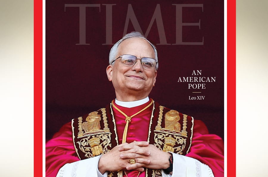 El papa León XIV se convirtió en la portada de la revista Time