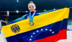 Jimena Domíguez logró hito para la gimnasia venezolana