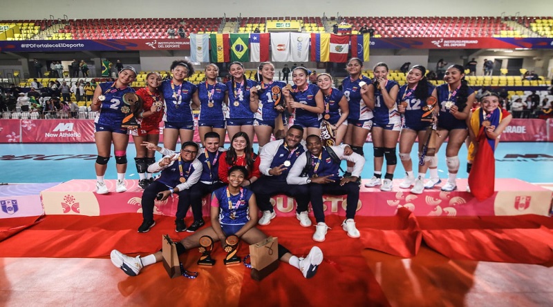 Venezuela ganó el oro en el Sudamericano Sub-17 de voleibol