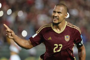 Salomón Rondón alcanza los 50 goles con la Vinotinto