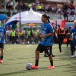 Ronaldinho lideró partido de exhibición en Petare como parte de la Liga Monumental